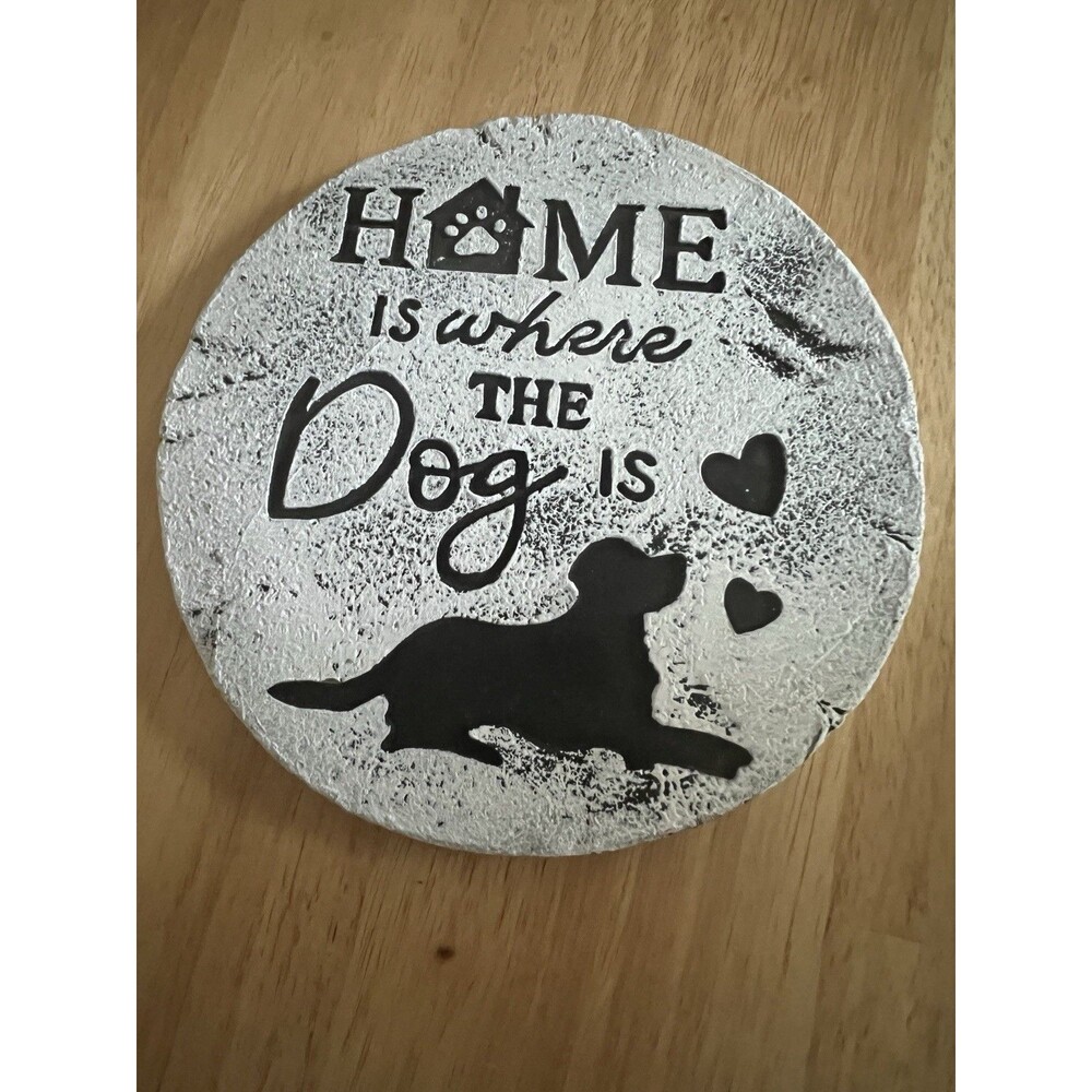Stepping Stones Decor HOME is Where the Dog is Garden Stone